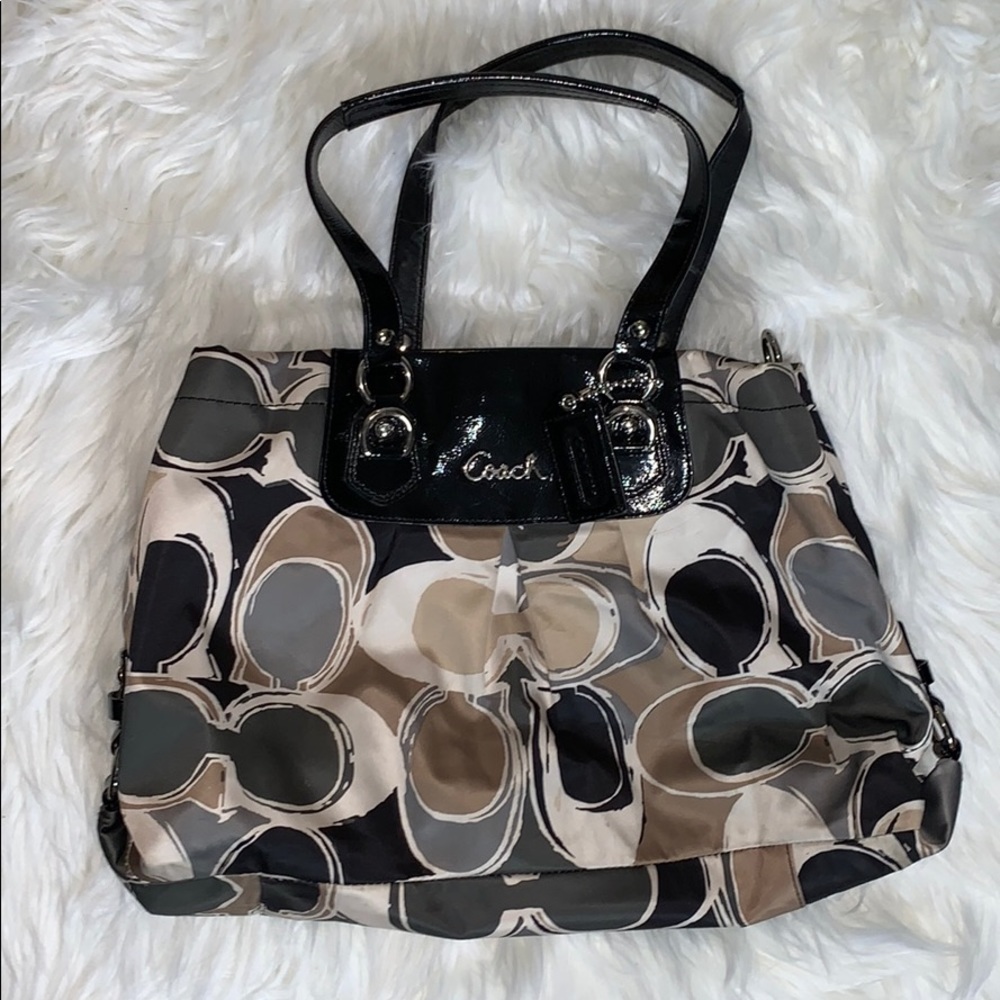 Coach Ashley Scarf Print Shoulder Bag